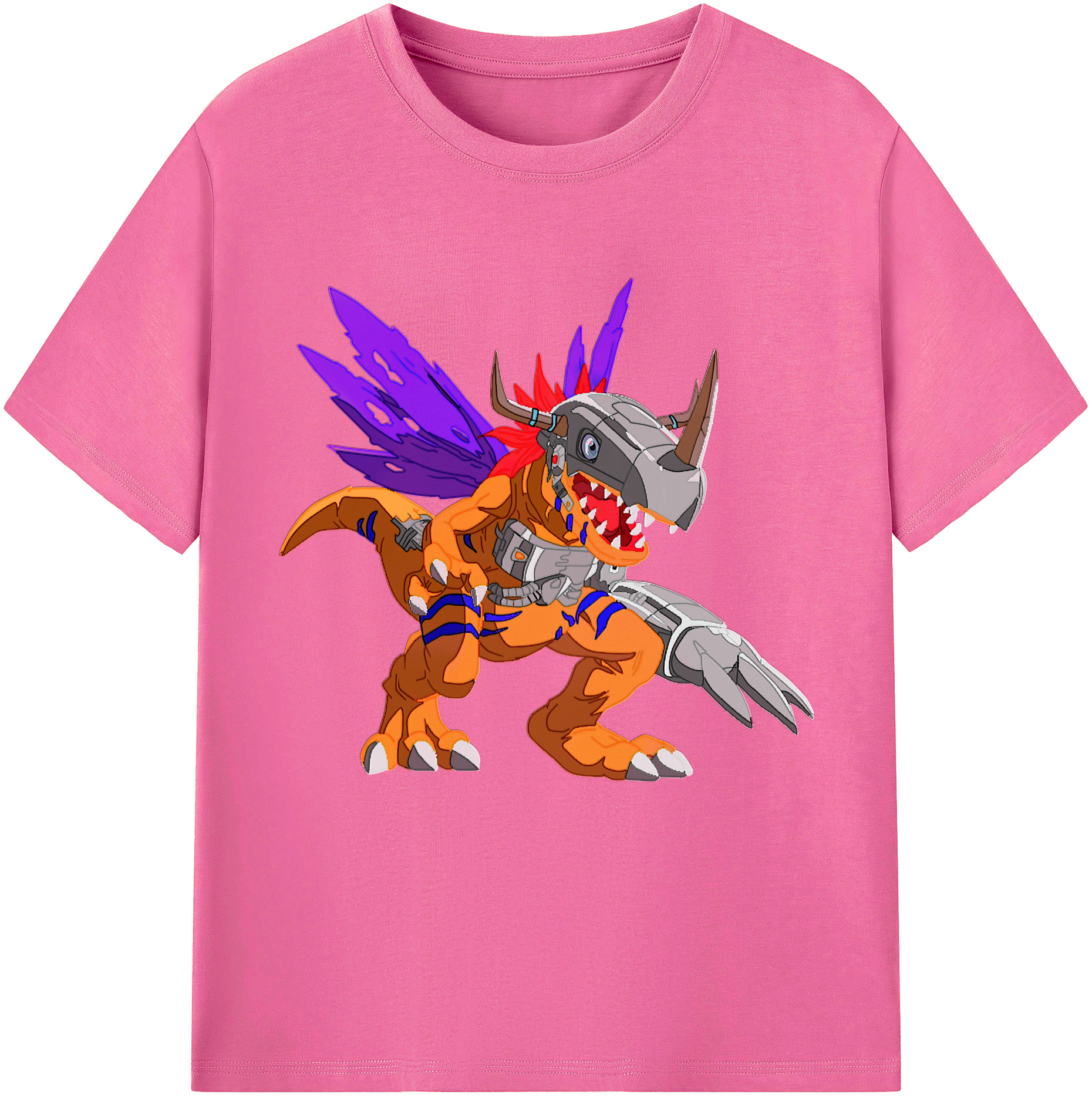 （画像用） Digimon デジタルモンスター/デジモン レディースカジュアルプリントTシャツ（綿100％）